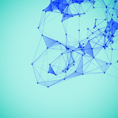 Abstract background with dotted grid