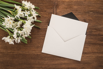  Flowers and an envelope  

