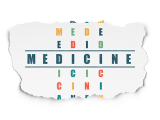 Health concept: Medicine in Crossword Puzzle