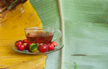 Cherry hot herbal tea.
