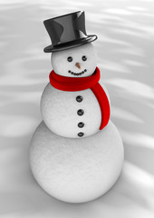 Snowman for greetings