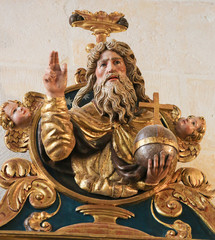 Polychrome Statue in the Cathedral of Burgos
