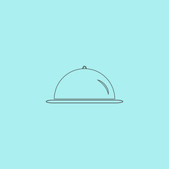 Restaurant cloche icon