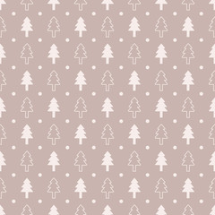 Vintage Christmas seamless pattern design