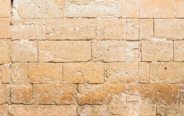 Alte Sandstein Mauer Fassade Antik Hintergrund