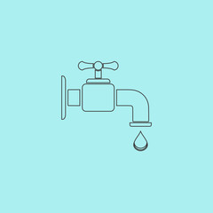 Obraz premium faucet icon