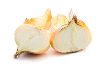 halved fresh onion