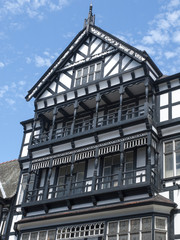 Fototapeta premium Traditional Black and White building in Chester Cheshire UK