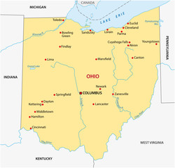 simple ohio state map