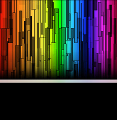 Abstract background rainbow rectangle pattern texture