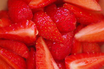 delicious red strawberries 