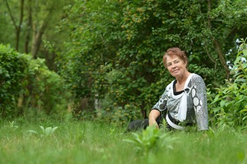 Lady enjoying summer