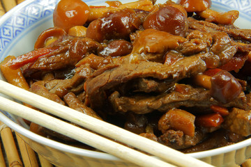 émincé de boeuf aux champignons 24102015