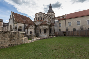 The church in La Charite in France on the Camino de Santiago