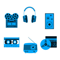 Sound equipment icons