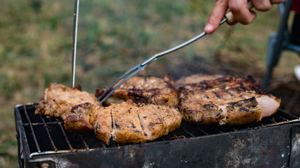 Check of grilled pork