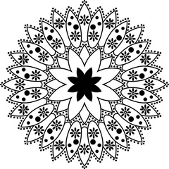 Ornamental round lace