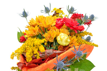 Flower bouquet isolated on white