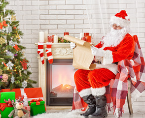 Obraz premium Portrait of Santa Claus
