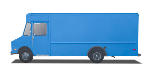 Delivery Truck on a white background, room for text ,logo or copy 
