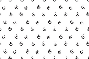 Seamless strawberry texture black and white