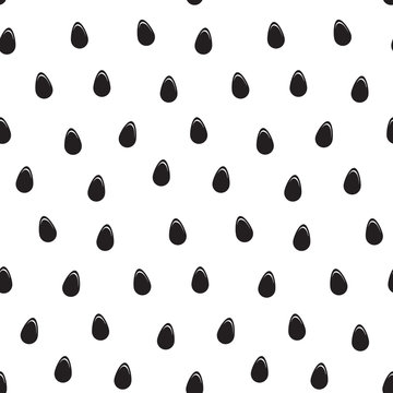 Seamless watermelon surface texture black and white