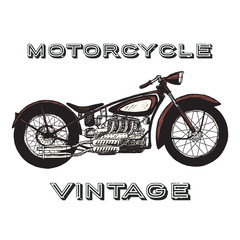 Vintage motorcycle label.