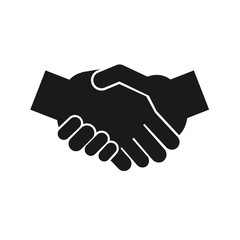 Abstract icon of handshake
