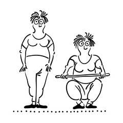 Exercising old woman. Pilates poses set