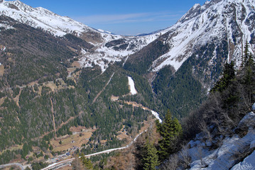 Dolina łącząca Ponte di Legno i Passo Tonale