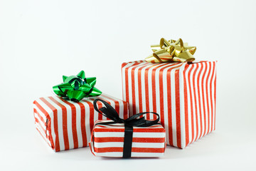Christmas presents isolated