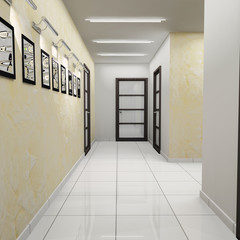 Corridor in modern office