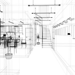 Corridor in modern office