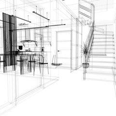 Corridor in modern office