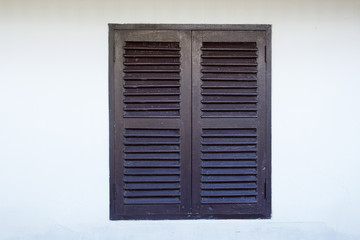Fototapeta premium Old window with closed 