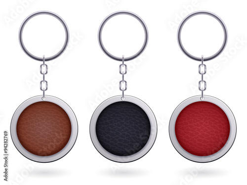 realistic keychain pendant template stock image and royalty free