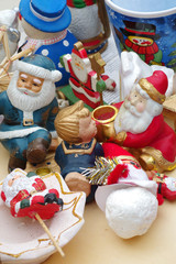 Christmas decorations Santa Claus flea market