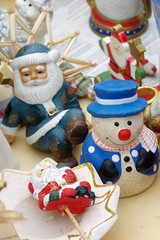 Christmas decorations snowman flea market