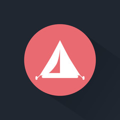 Travel tent icon