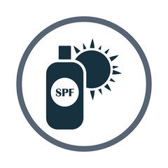 Sun cream icon