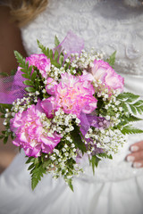 Bride's bouquet of flowers.