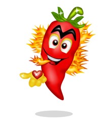 cuor di peperoncino piccante