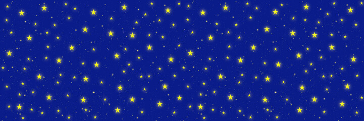 Yellow Stars on a blue background 