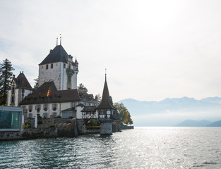 Schloss Oberhofen bei Thun in der Schweiz
