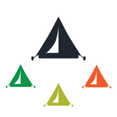 Travel tent icon