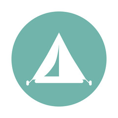 Travel tent icon