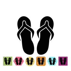 Flip flops icon