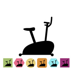 Exercise bike icon