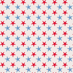 Seamless pattern in marine style