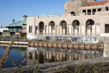 Fototapeta premium Asbury Park Heating Plant and Carousel